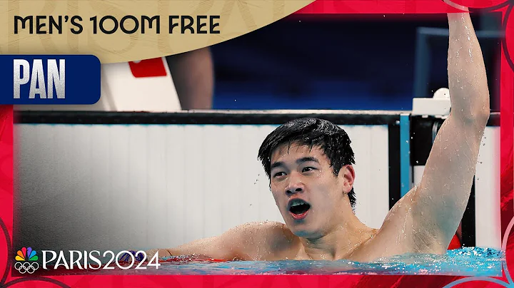 Pan Zhanle sets WORLD RECORD in men's 100m freestyle final | Paris Olympics | NBC Sports