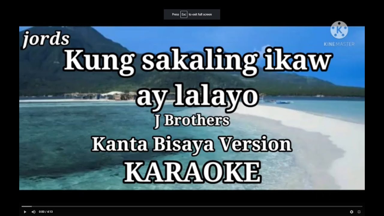 Kung sakaling ikaw ay lalayo Bisaya version Karaoke YouTube Music