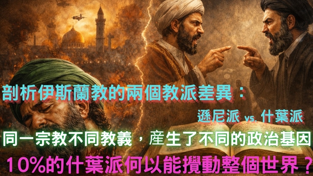 剖析伊斯蘭教的兩個教派差異：遜尼派、什葉派，同一個宗教，不同的教義，産生了怎樣不同的政治基因！10%的什葉派，何以能攪動整個世界？