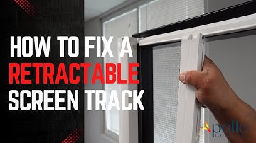 How to Fix a Retractable Screen Door That Came Off the Track | Easy DIY Repair #retractablescreens