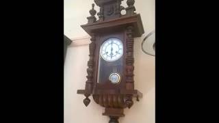 Antique Wall Clock With On Top