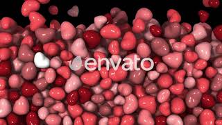 Sticky Hearts Transitions | Motion Graphics - Envato elements