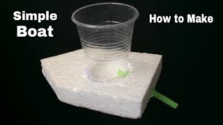 Simple idea for Fun - How to Make a Boat which using Water to Float - Amazing Toy