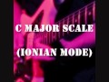 C major scale ionian mode  groove backing jam track