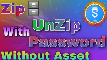 Zip 🗄 UnZip 📂 Without Asset With Password How To Use Sketchware
