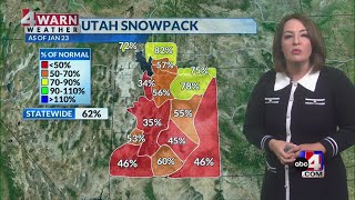 Isolated flurries for northern Utah mountains Friday evening