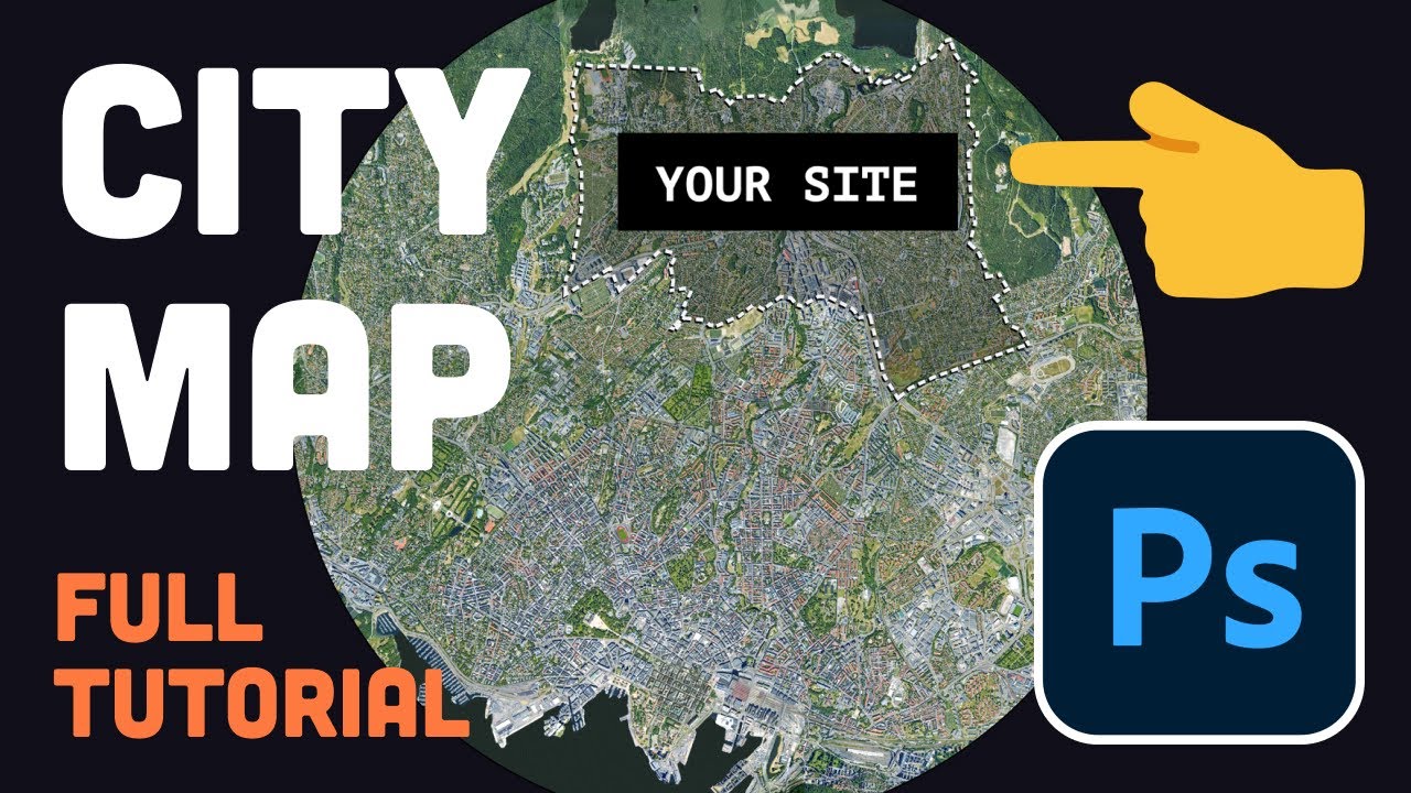 Architecture City Map - Photoshop + Google Earth (4K) - YouTube