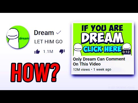 How Can ONLY Dream Comment On This Video? (explained!)