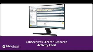 ELN for Research - Activity Feed
