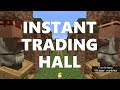Minecraft elegance instant trading hall with villager breeder java