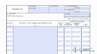Learn How to Fill the DD 1750 Form Packing List