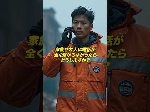 大災害時の連絡手段 #防災 #消防士 #災害 #地震
