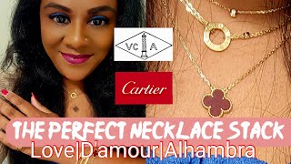 Cartier|VAN CLEEF & ARPELS| The perfect Necklace Stack!!!| No Tangling!!!