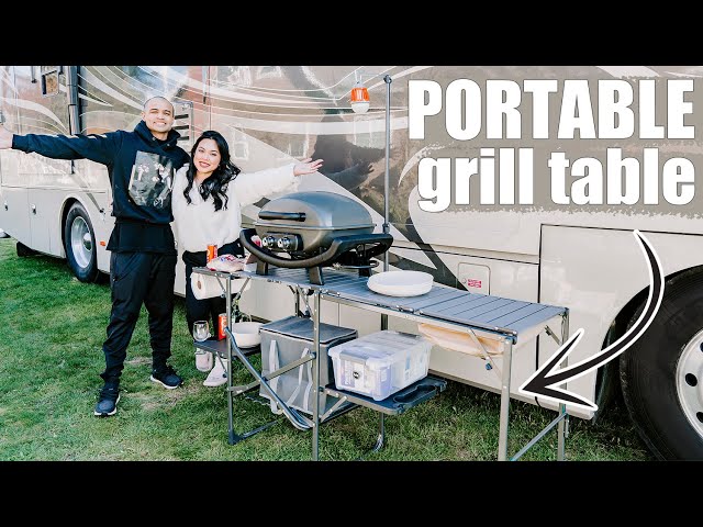 Portable Grill Table For Camping, RV Life