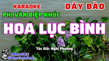 Karaoke HOA LỤC BÌNH | Phi vân điệp khúc | Rât hay