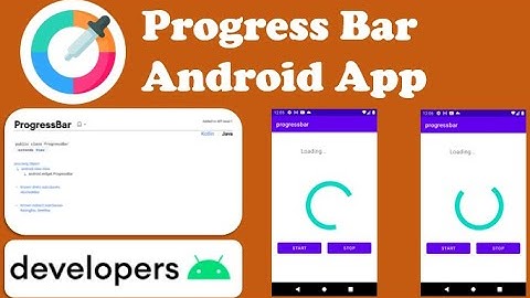How to make progressbar in android studio 2023