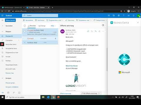 De naadloze integratie tussen Business Central en Outlook