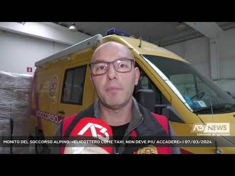 MONITO DEL SOCCORSO ALPINO: «ELICOTTERO COME TAXI, NON DEVE PIU' ACCADERE» | 07/03/2024