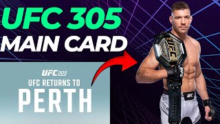 BUILDING THE UFC 305 MAIN CARD (PERTH)