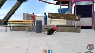 [Goat Simulator] Lady sits on penguins head... Epic flip! -GOAT SIM screenshot 2