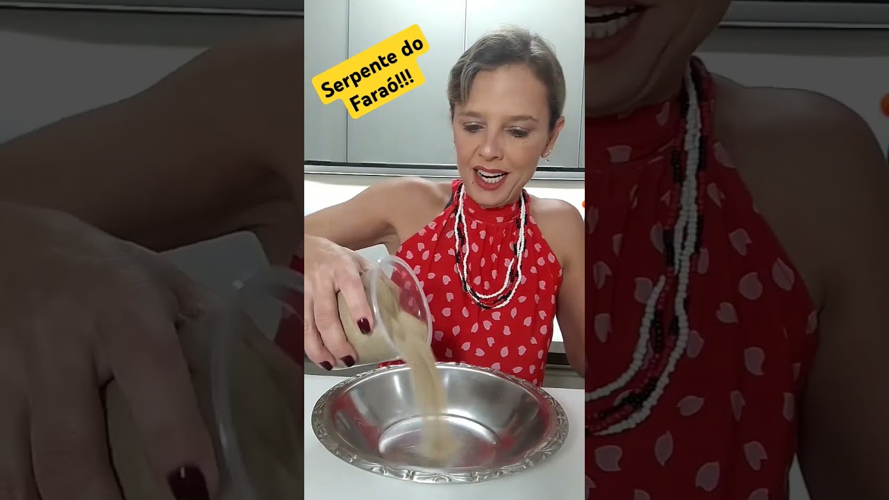 Experimento da Serpente do Faraó - Profª. Kely Lopes - Química.