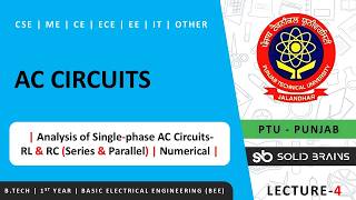 AC Circuits | Lec 4 | Basic Electrical Engineering (BEE) | B.Tech | PTU | CGCU