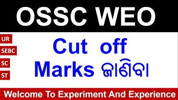 OSSC WEO CUT OFF | Unofficial | #ossc | #osscweo | #osscexam