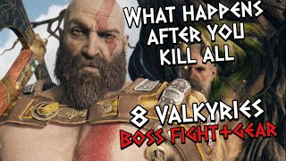 GOD OF WAR: What happens after you kill all 8 valkyries (BOSS FIGHT+GEAR)