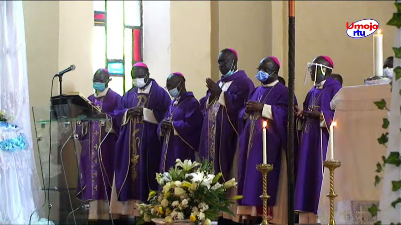 Messe en mémoire de Mgr Jean-Pierre TAFUNGA du 07 avril 2021 présidée par Mgr Fulgence Muteba