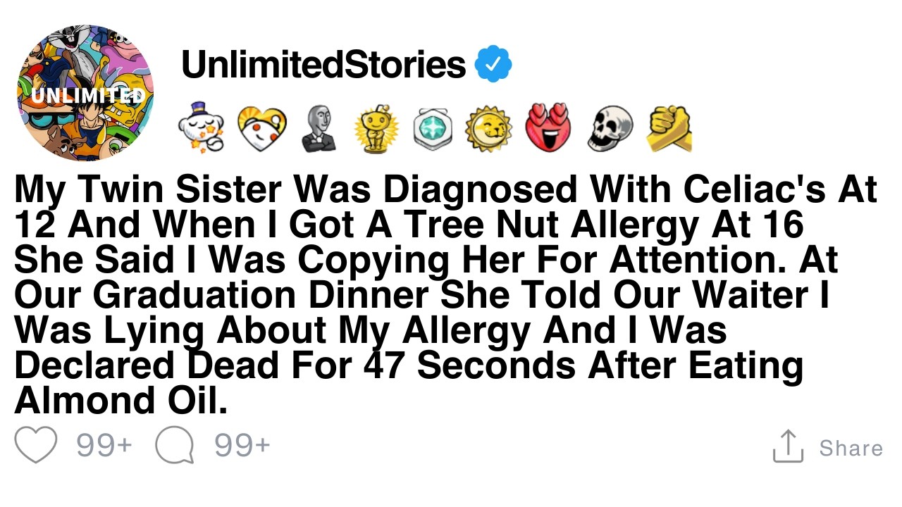 My twin sister timed my death for fun, so I made sure her time was up.