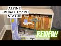 Alpine tec108 elegant birdbath yard statue  deets with decks