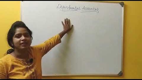 Departmental Accounting Part1-Theory