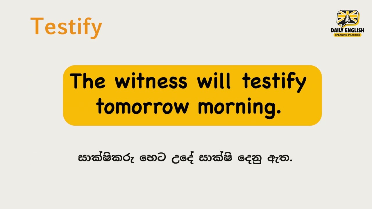 Daily English Speaking Practice | 3 Words & 30 Sentences | Video 04