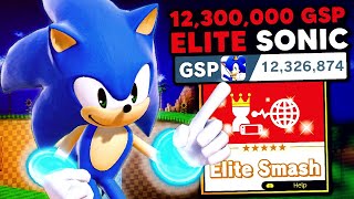 This is what a 12,000,000 GSP Sonic looks like in Elite Smash