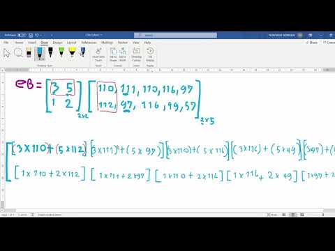 Inverse Matrix ถอดรหัสและเข้ารหัสตัวอักษร Ep 2 [Python]