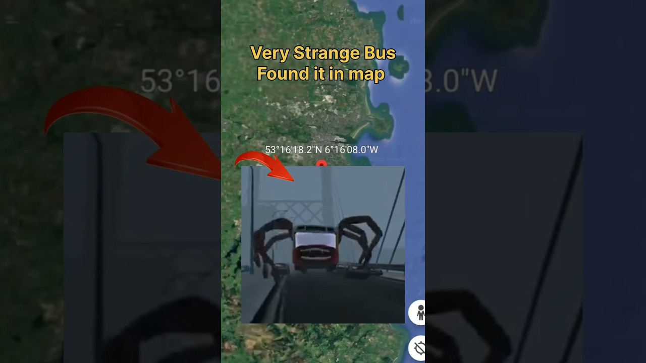 Very Strange Bus Found it in map Google Earth map and Google Earth 
