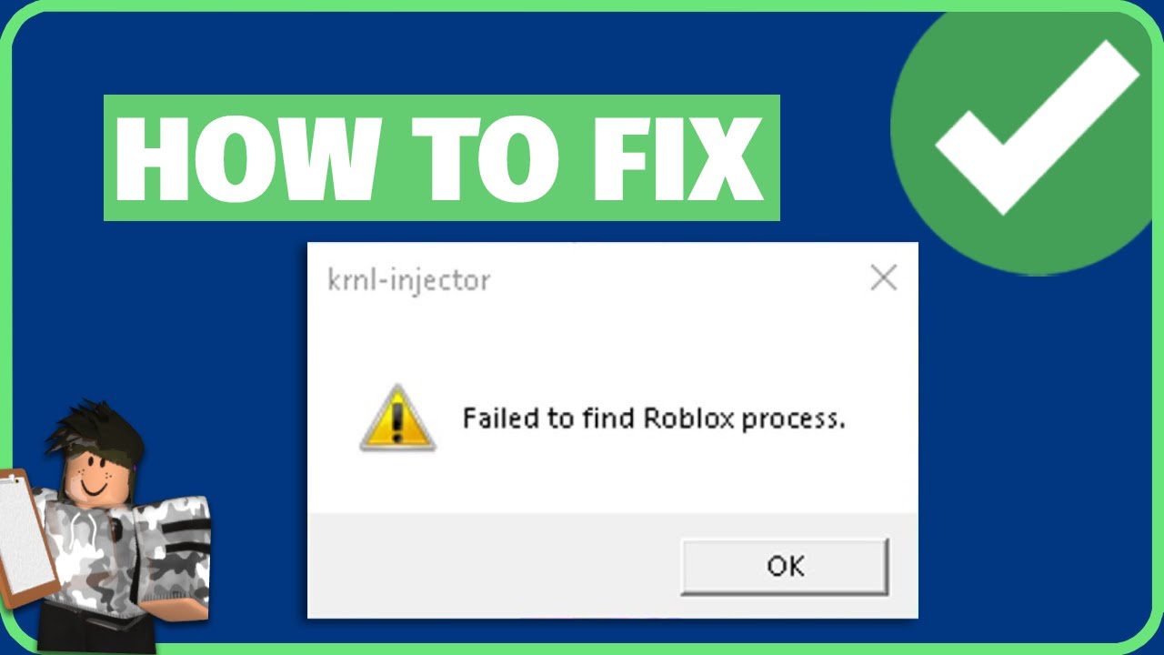 How To Fix “Failed to Find Roblox Process” KRNL Injector Error 