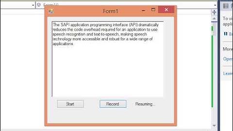 Microsoft Speech API