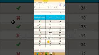 طريقة جميلة جدا لوضع علامه صح او خطأ فى الاكسيل