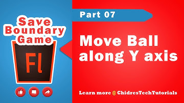 Move Ball along Y axis - Save Boundary Game in Adobe Flash Part 7 🚀