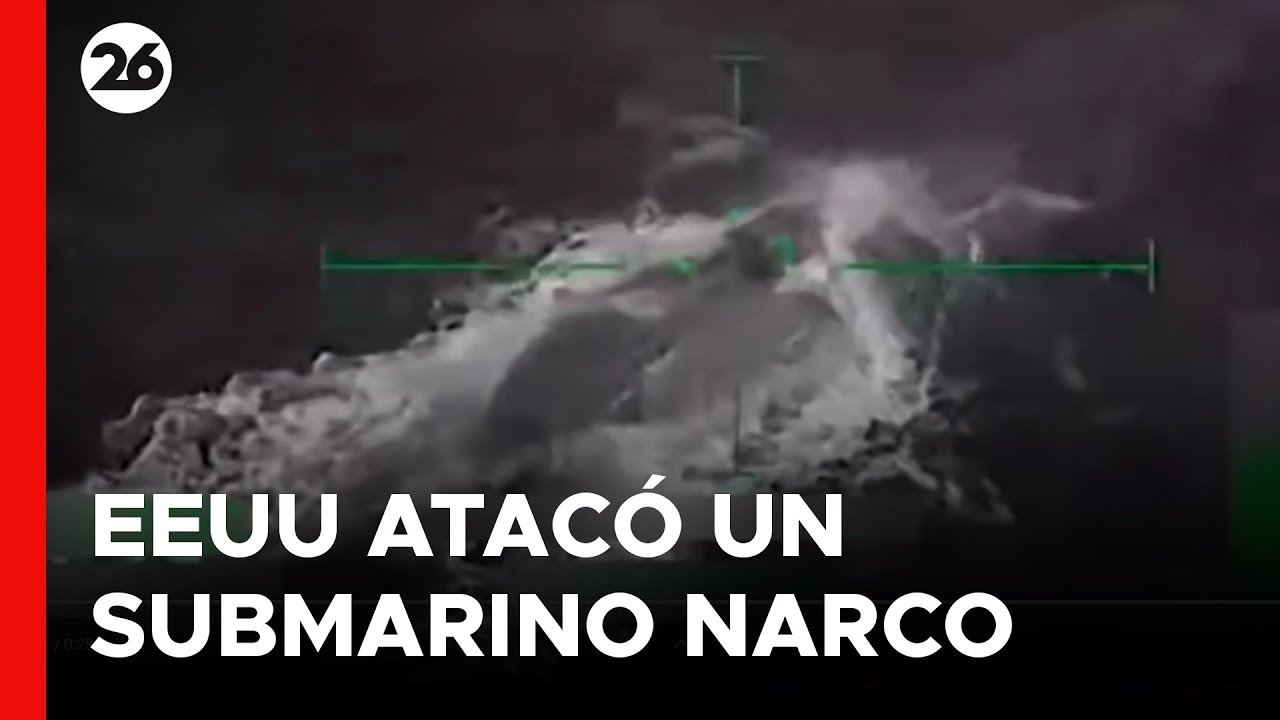 🚨 CARIBE | Así fue el ataque de EEUU a un submarino que transportaba drogas