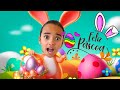 Bia Lobo Se Divertindo com Coelhinhos da Páscoa Easter Having Fun with Easter Bunnies