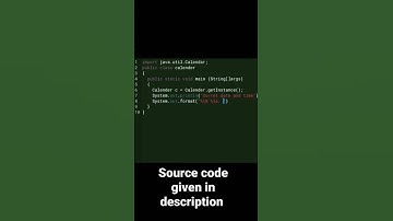 Calendar program in java