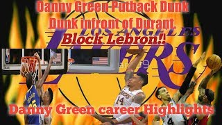 Lakers:Danny Green EXPLOSIVE putback DUNK vs Atlanta Hawks Nov.17,2019