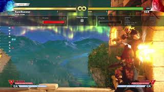 SFV Akuma corner throw OS