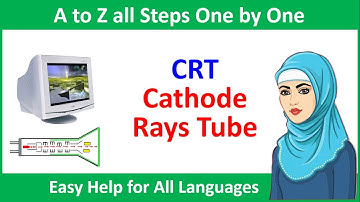 CRT Display Cathode Ray Tube Simple but Knowledge Full Video  (But This Example is Not 100 %)