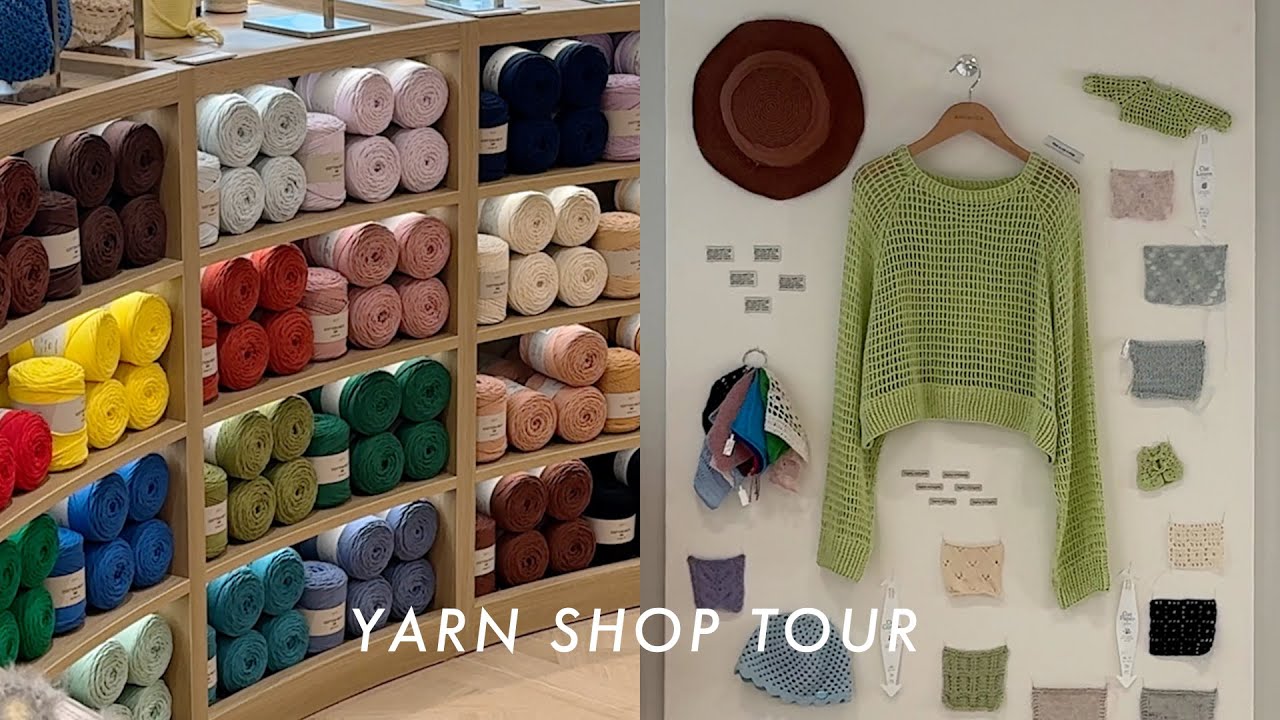 vlog | 새로 오픈한 뜨개샵 구경하기 🧶 앵콜스 아카이브 • 쎄비 하우스 ( feat. 문어발 엔딩 )