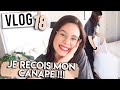 VLOG déco salon & entrée ⎮ enfin le canapé !!