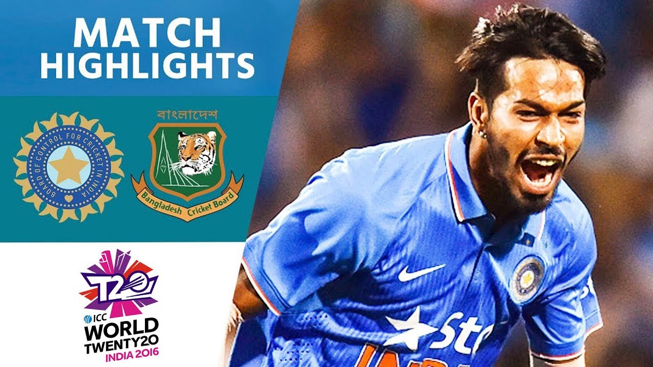 3 Wickets In Crazy Final Over! India vs Bangladesh ICC Mens #WT20 2016 - Highlights