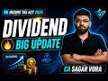 🚨 Income-tax Act 2025 vs Income-tax Act 1961 🚨Episode 5: Dividend Income 📈